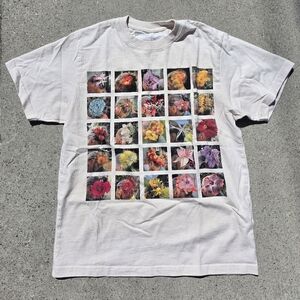 Graphic Flowers In Your Hair Short Sleeve Tee